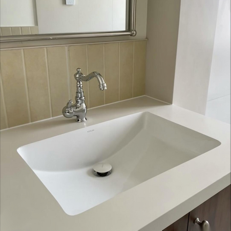 Lavabo intégré sans soudure