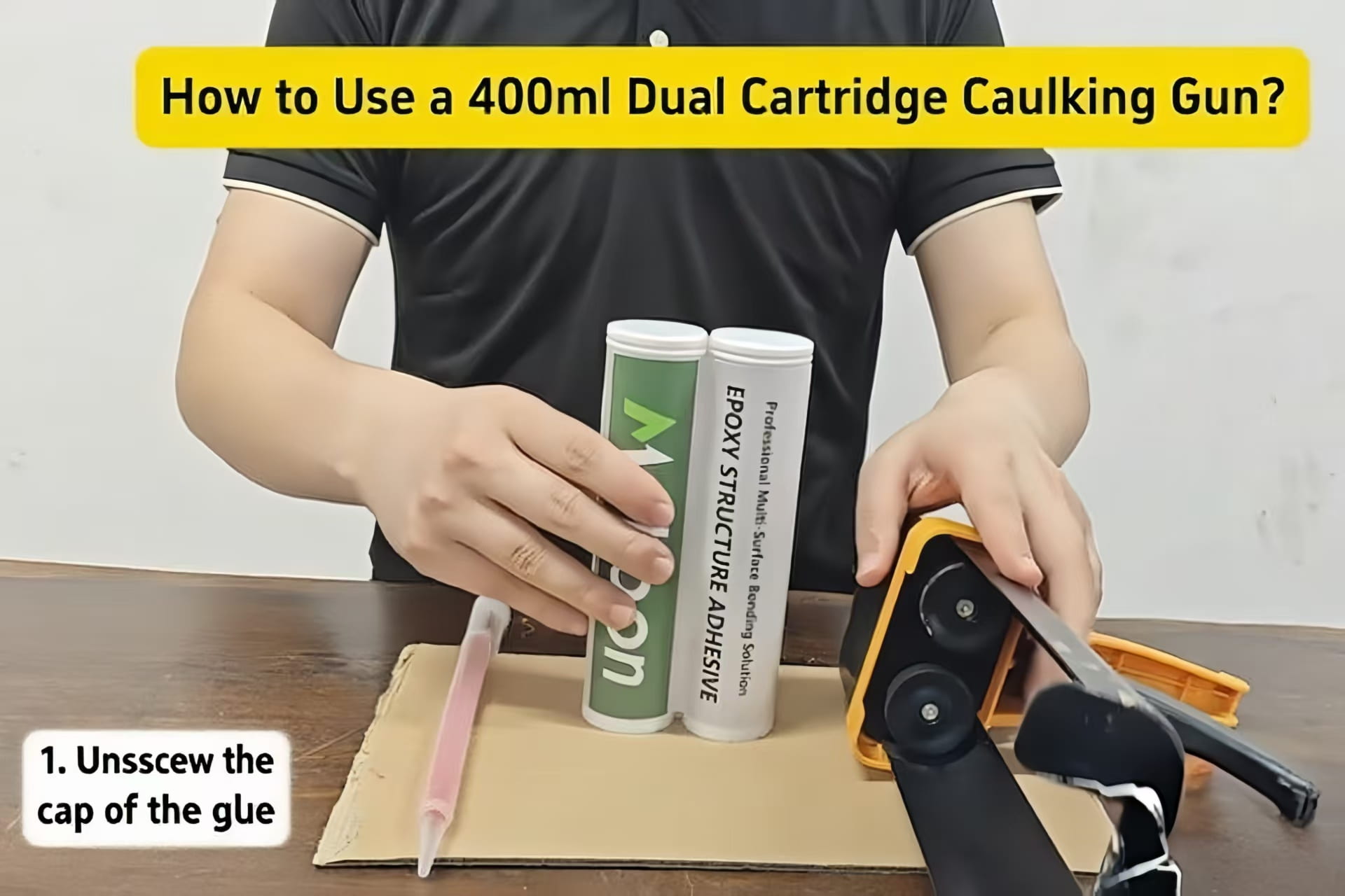 Comment utiliser le pistolet à calfeutrer à double cartouche Molibon 400 ml ?