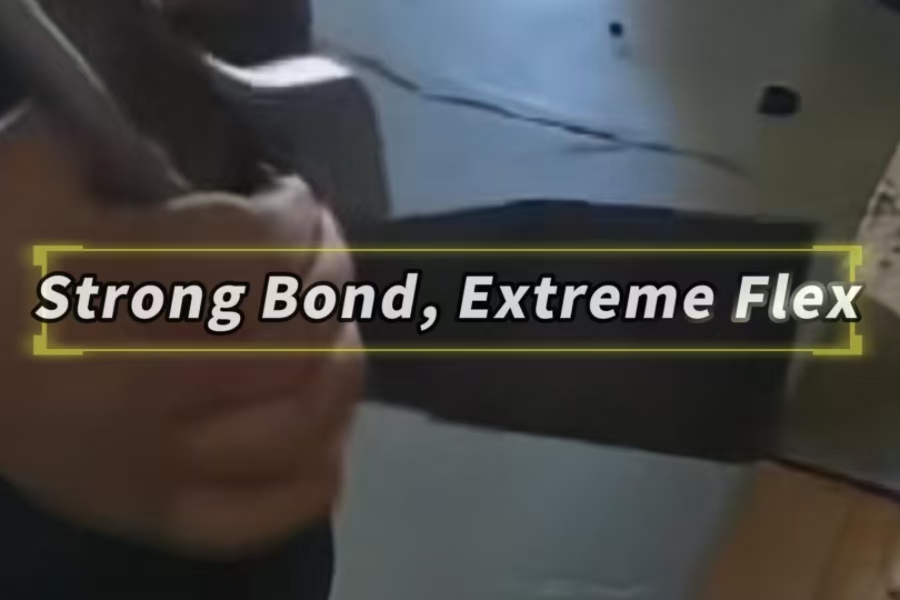 Test d'adhésif acrylique flexible